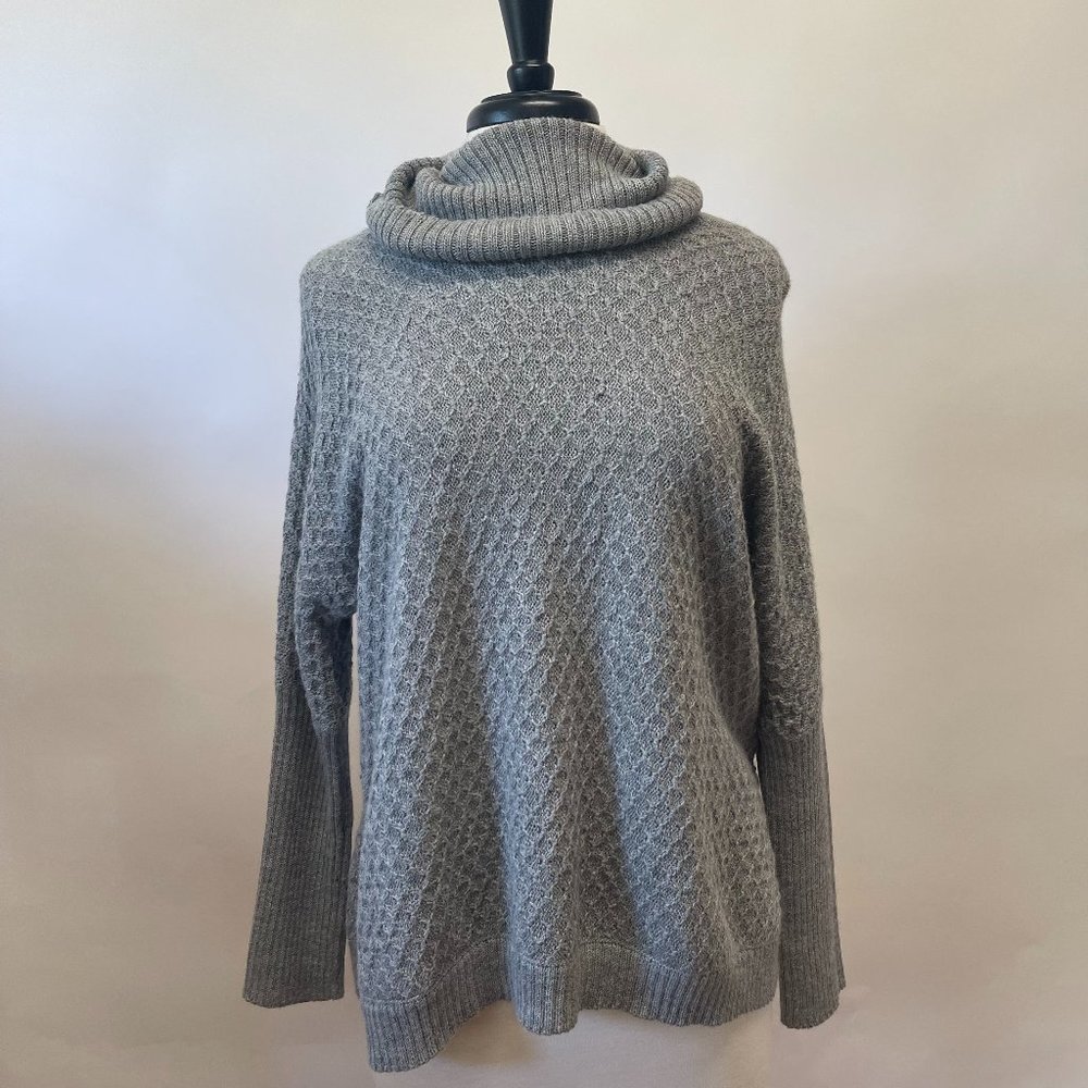 Grey Knit Alpaca Sweater